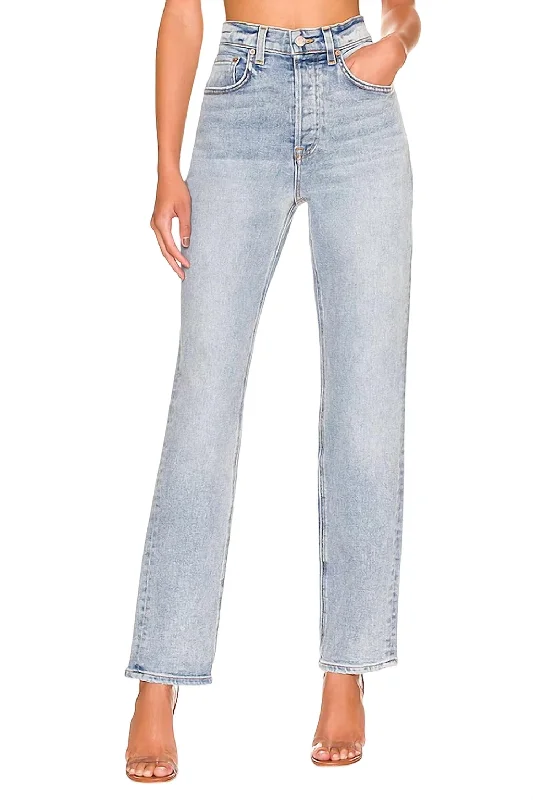 Men's High - Waisted Jeans in a Medium Wash for a Vintage - Style RevivalCassidy Mid Rise Straight Leg Jeans In La Brea