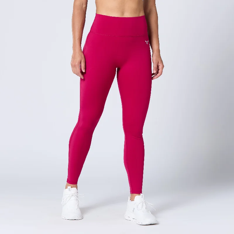 lace - trimmed women tights for a feminine feelCore Agile ACT Leggings 27" - Cerise