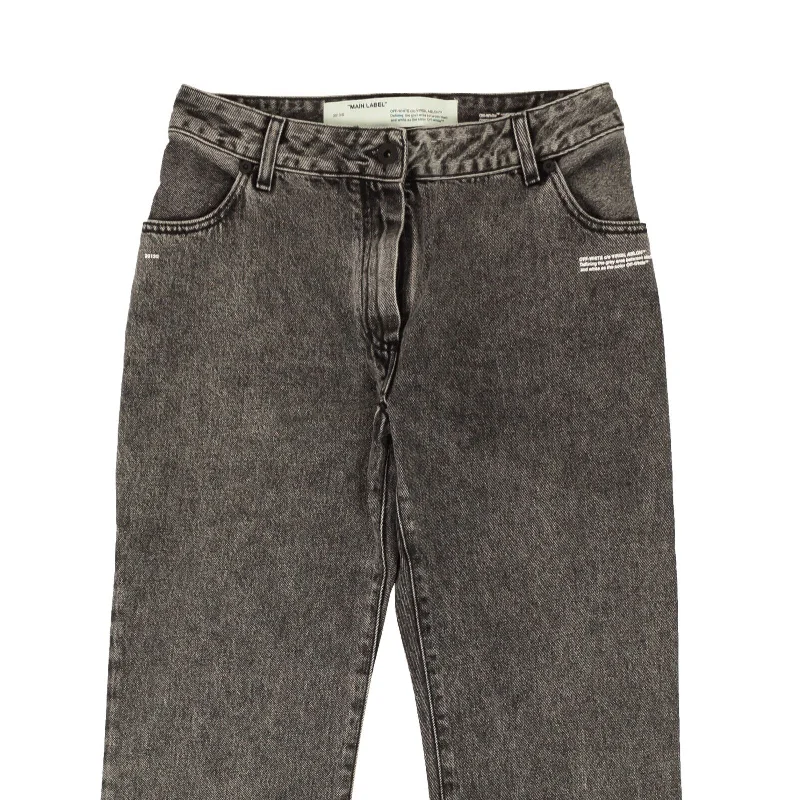 Men's Cargo Jeans with Multiple Pockets for a Practical and Outdoor - Friendly LookDark Grey Wash Cropped Leg Jeans