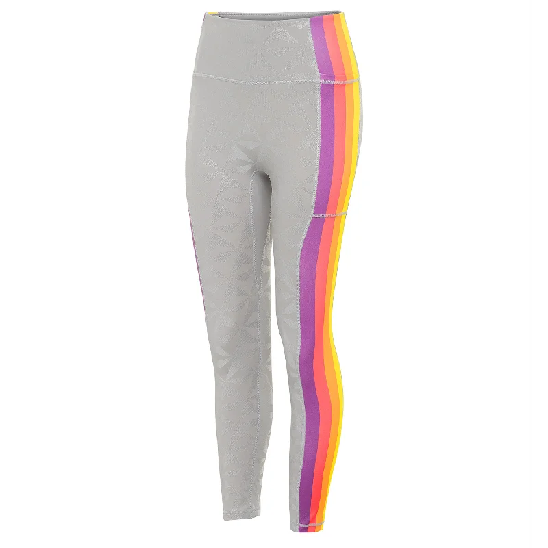 women tights with a holographic effect for a futuristic styleGeodesic Day Leggings