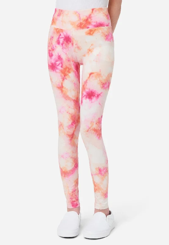 women tights for a cold - weather hiking tripTie-Dye Full-Length Leggings