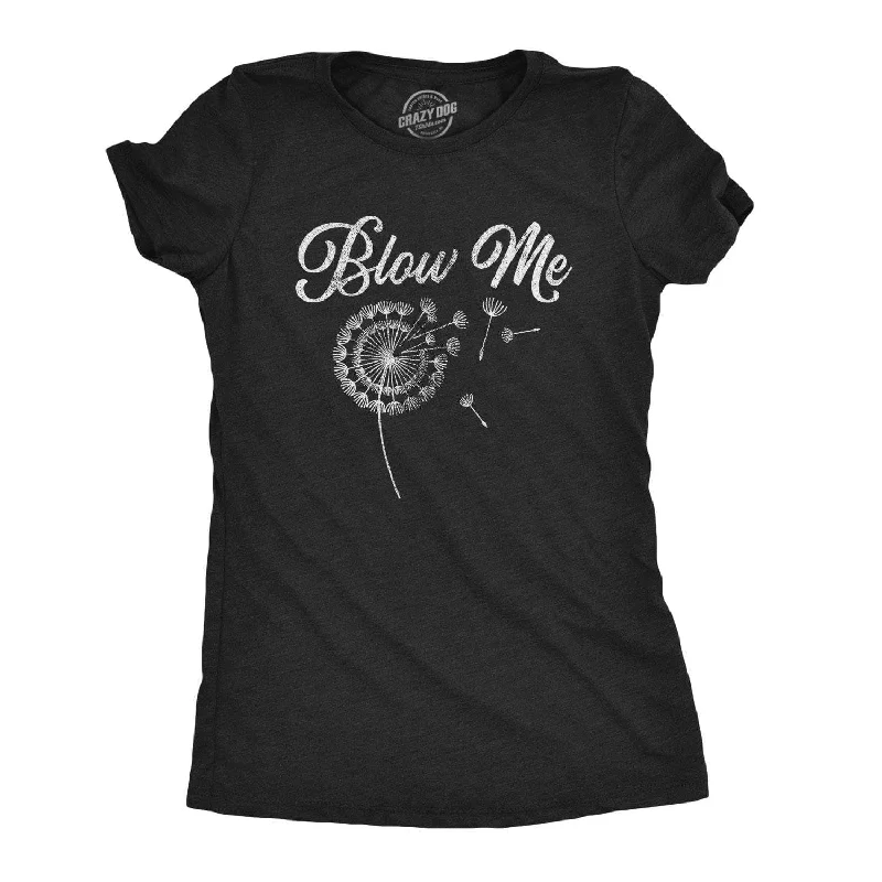 Floral Print Women T Shirt for a Feminine TouchBlow Me Dandelion Women's T Shirt