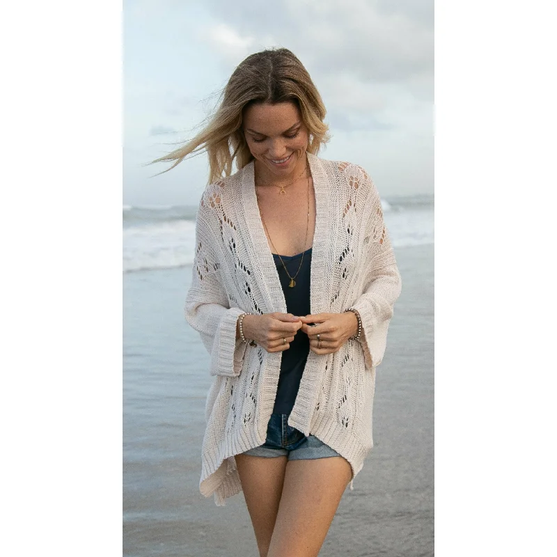 ribbed women cardigan with a classic textureBoho Cardigan