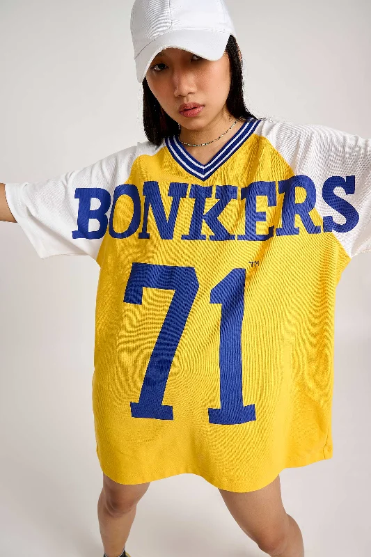 Embroidered Women T Shirt with Intricate DetailsBonkers Signature Jersey