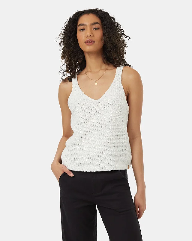 Open - Front Women's Cardigan - Style Mohair SweatersHighline Boucle Sweater Tank