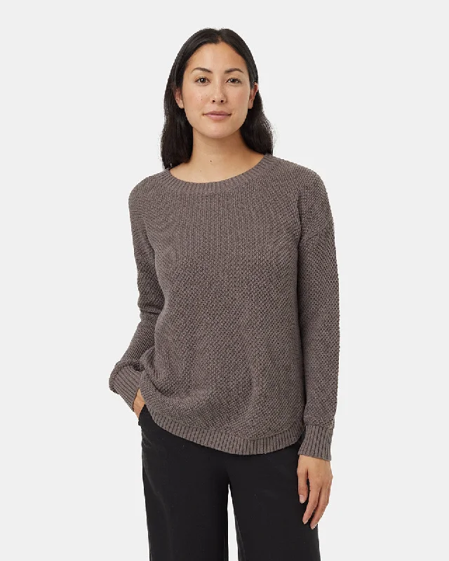 Mock Neck Women's Alpaca Wool Sweaters in Earth TonesHighline Drop Shoulder Sweater