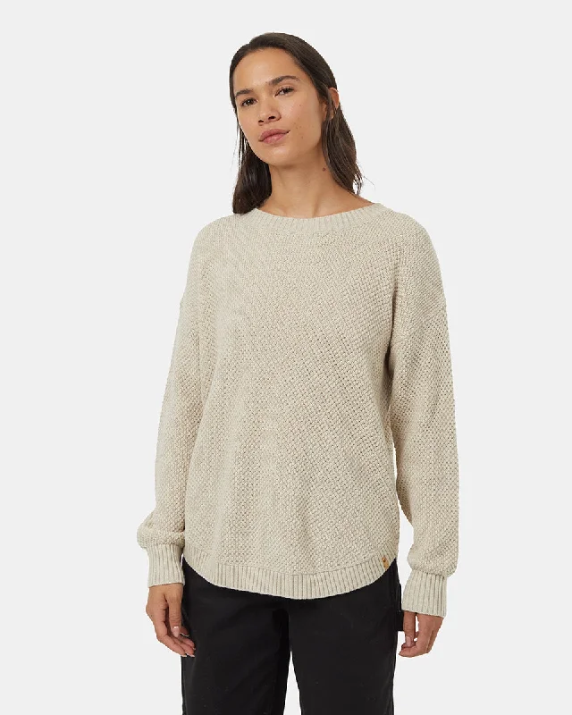 Button - Down Women's Shetland Wool Sweaters in Traditional PatternsHighline Drop Shoulder Sweater