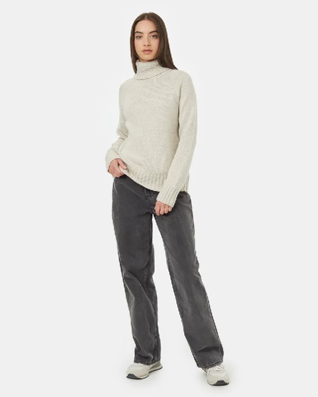 Button - Down Women's Shetland Wool Sweaters in Traditional PatternsHighline Wool Turtleneck Sweater