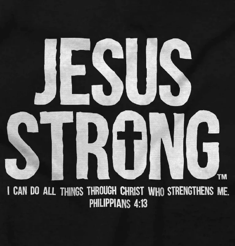 Pocketed Women T Shirt for Added FunctionalityJesus Strong Ladies T Shirt