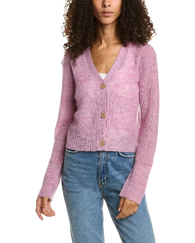 lightweight women cardigan for spring and fallMonrow Wool & Mohair-Blend Cardigan