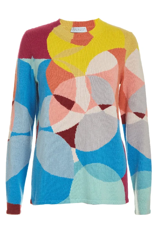 Open - Front Women's Cardigan - Style Mohair SweatersMuscovite Knit Sweater in Multi Cashmere