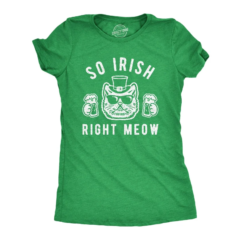 Muscle Women T Shirt for a Sporty and Casual LookSo Irish Right Meow Women's T Shirt