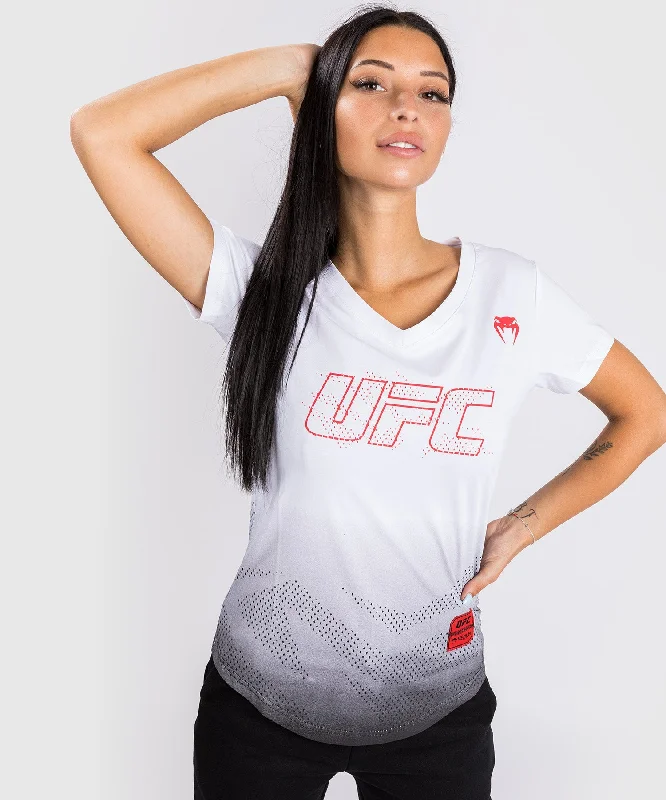 Sheer Women T Shirt for a Stylish and Alluring LookUFC Venum Authentic Fight Week 2 Women's Short Sleeve T-shirt - White