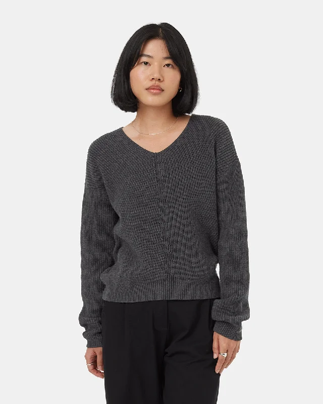 Mock Neck Women's Alpaca Wool Sweaters in Earth TonesHighline V-Neck Sweater