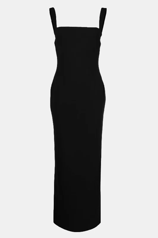 Backless Women Dress for a Sexy and Alluring Look at Evening EventsJoni Knit Dress in Black