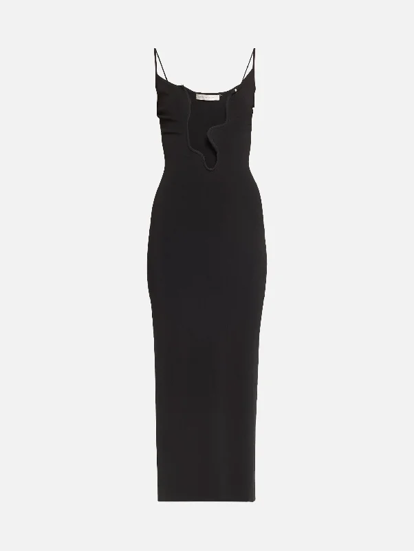 Sheath Women Dress with a Tailored Fit for a Professional LookSalacia Wire Column Dress in Black