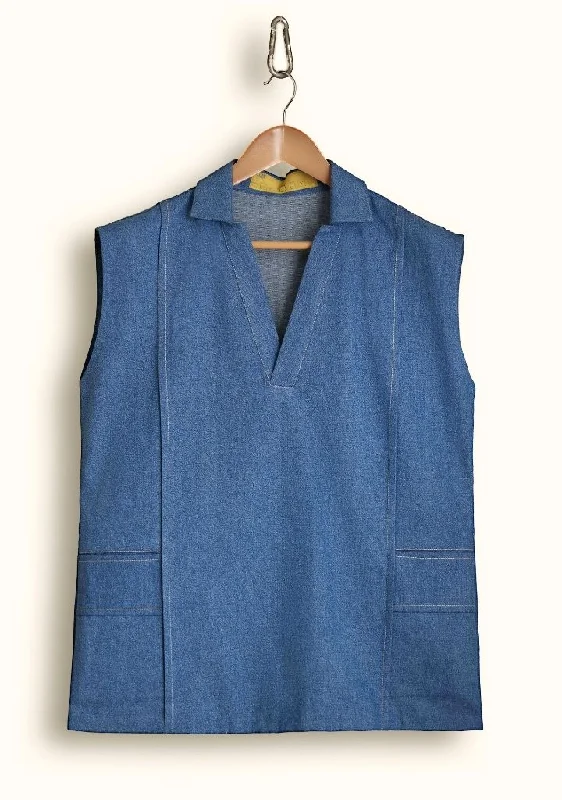 Open Collar Vest