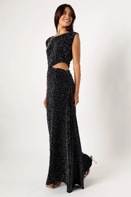 Maxi dresses with balloon sleeves for a vintage - inspired styleNolah Maxi Dress - Black Sparkle