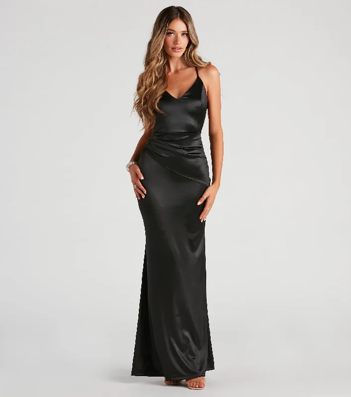 Maxi dresses with off - the - shoulder styles for a romantic and breezy lookSaphira Formal Open Back Mermaid Dress