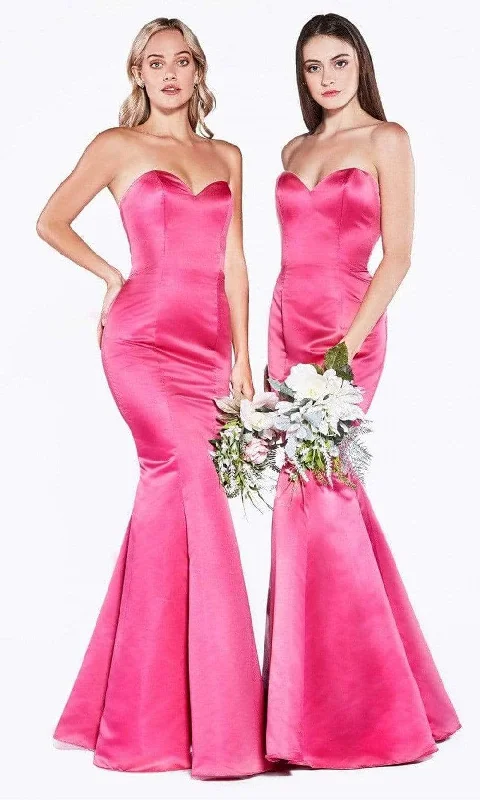 Formal dresses with tiered skirts and pearl embellishments for a luxurious feelLadivine 8792 - Strapless Seamed Prom Gown