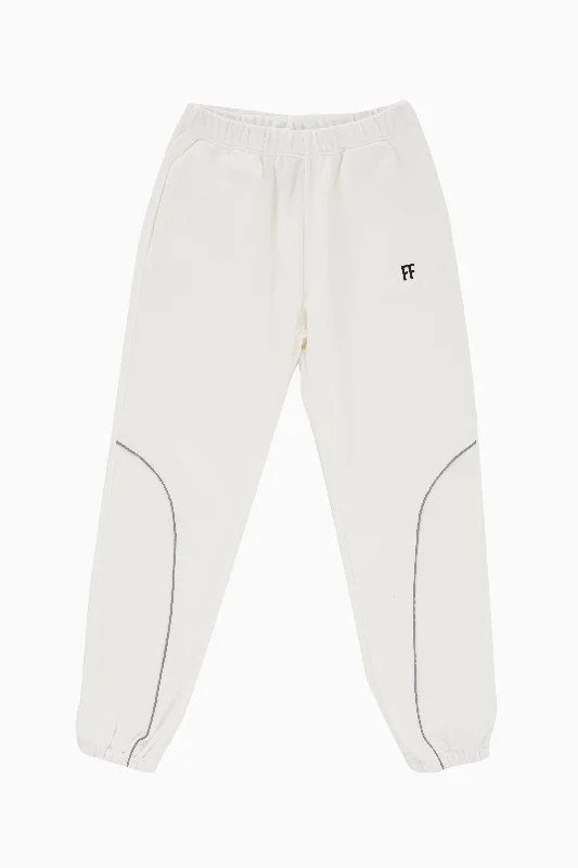 Zipper - Detail Women's Sweatpants in Gray for Easy On - and - Off and Added StyleFF / Reflective Strip Sweatpant