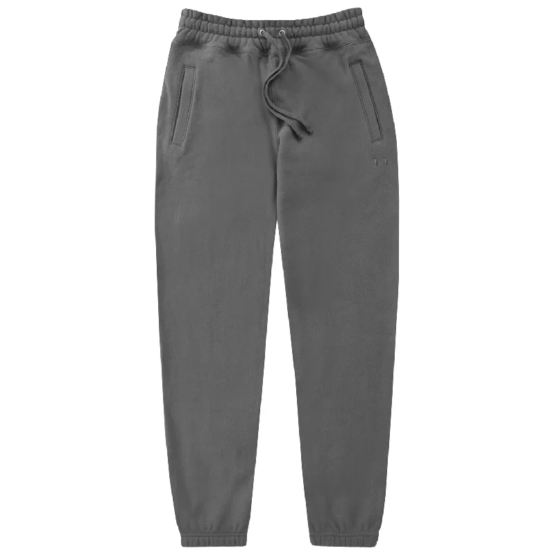 Zipper - Detail Women's Sweatpants in Gray for Easy On - and - Off and Added StyleCross Grain Sweatpant Graphite - Unisex