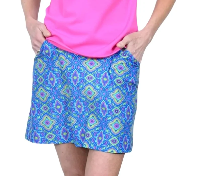 Belted Women Shorts to Enhance the WaistlineFairway Skort In Morocco