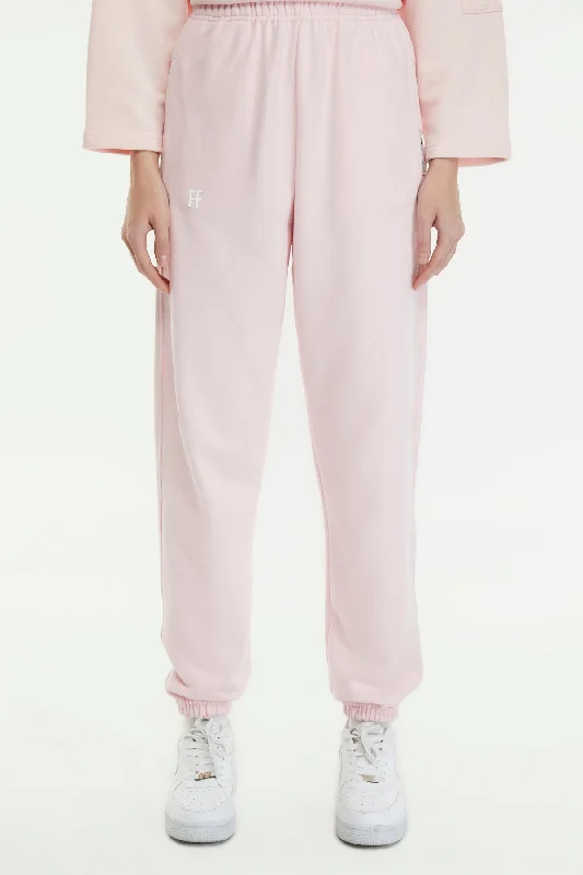 Printed Floral Women's Sweatpants in Pink for a Feminine and Spring - Inspired LookFF / Women Sweatpant