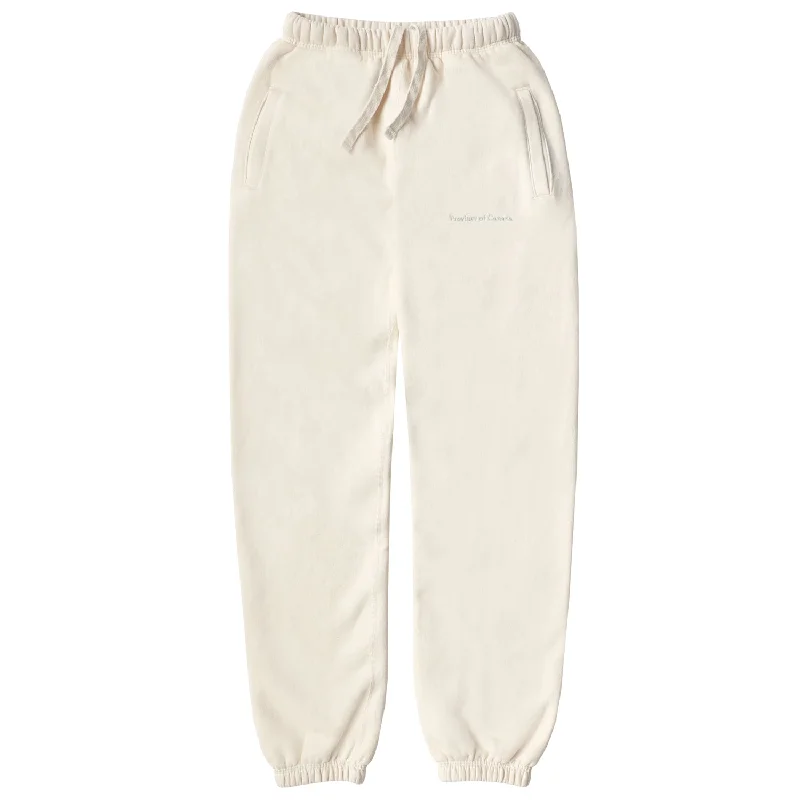 Women's Terry - Cloth Sweatpants in Beige for a Soft and Absorbent Lounge OptionLounge Fleece Sweatpant Cream - Unisex