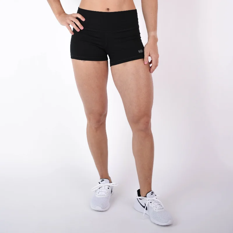 Elastic Waist Women Shorts for Easy Wear and ComfortApex Contour Short 3.25" - Mid Rise