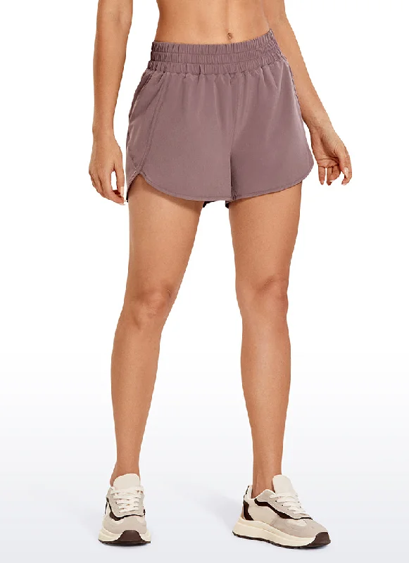 Jeanette Women Shorts with a Soft and Comfortable FeelFeathery-Fit Soft High Waisted Mesh Lined Shorts 3''