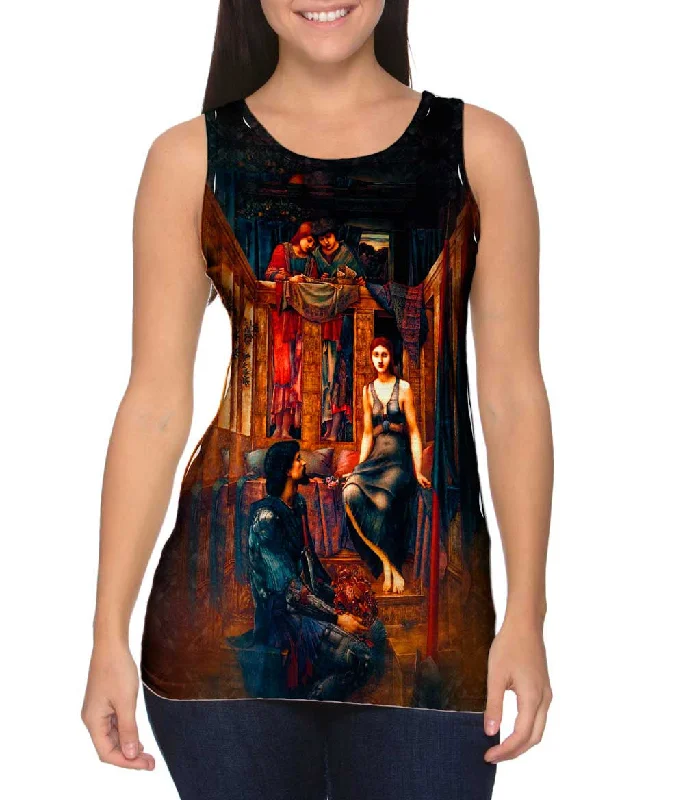 Halter Neck Women's Modal Blend Tank Tops for ComfortSir Edward Coley Burne Jones - "King Cophetua And The Beggar Maid" (1884)