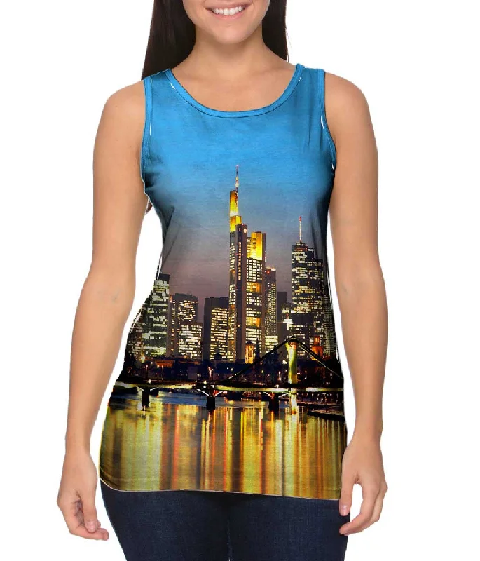 One - Shoulder Women's Rayon Blend Tank Tops for a Flowy LookSkyline Frankfurt Germany