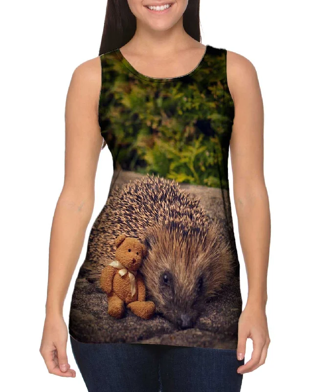 Plunge Neck Women's Seamless Tank Tops for a Smooth FitSleepy Porcupine