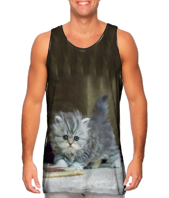 Women's Sleeveless Ribbed Tank Tops for a Trendy LookSmall And Fuzzy Kitten