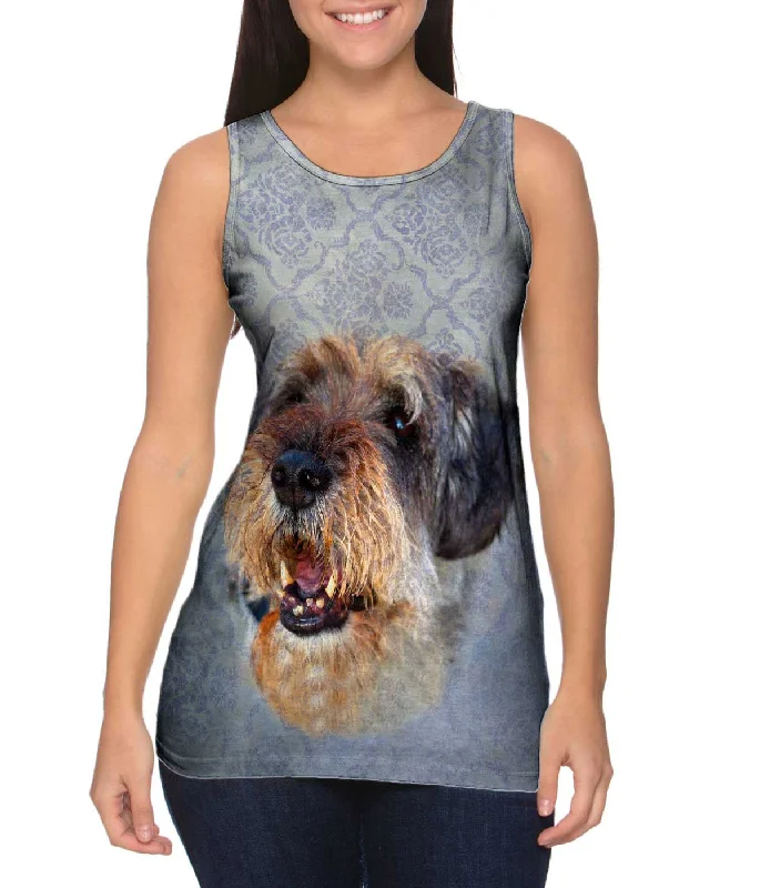 Women's Sleeveless Ribbed Tank Tops for a Trendy LookSmiling Decorator Puppy