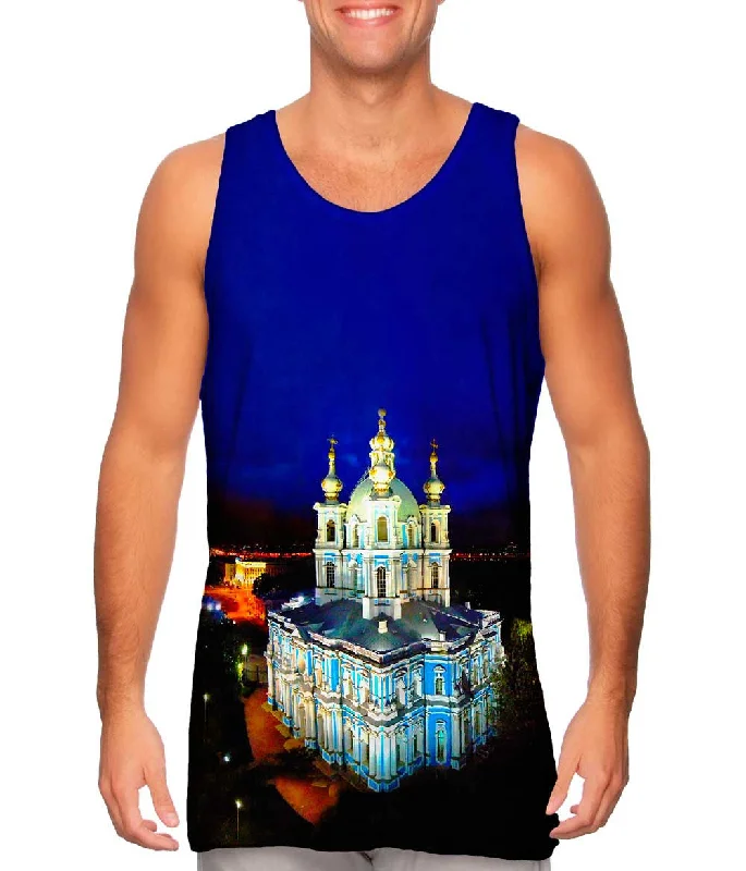 High - Neck Women's Silk Blend Tank Tops for a Luxurious FeelSmolniye Monastery Russia