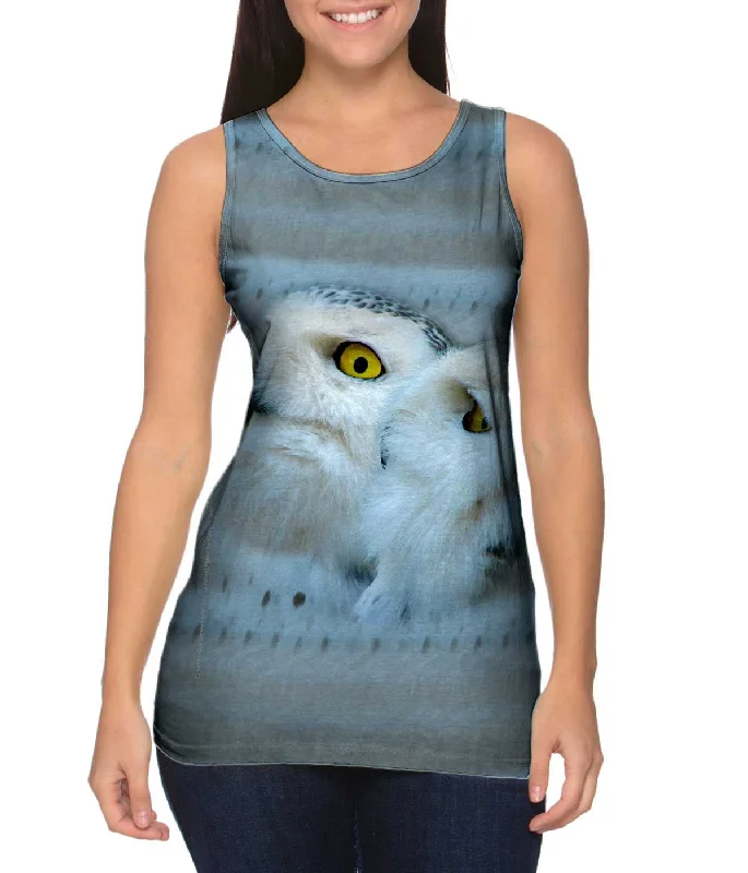 Women's Sleeveless Ribbed Tank Tops for a Trendy LookSnow Owls