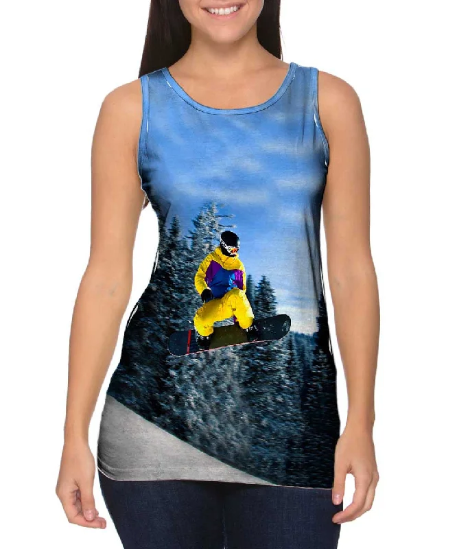 High - Neck Women's Silk Blend Tank Tops for a Luxurious FeelSnowborder Tannheim Austria