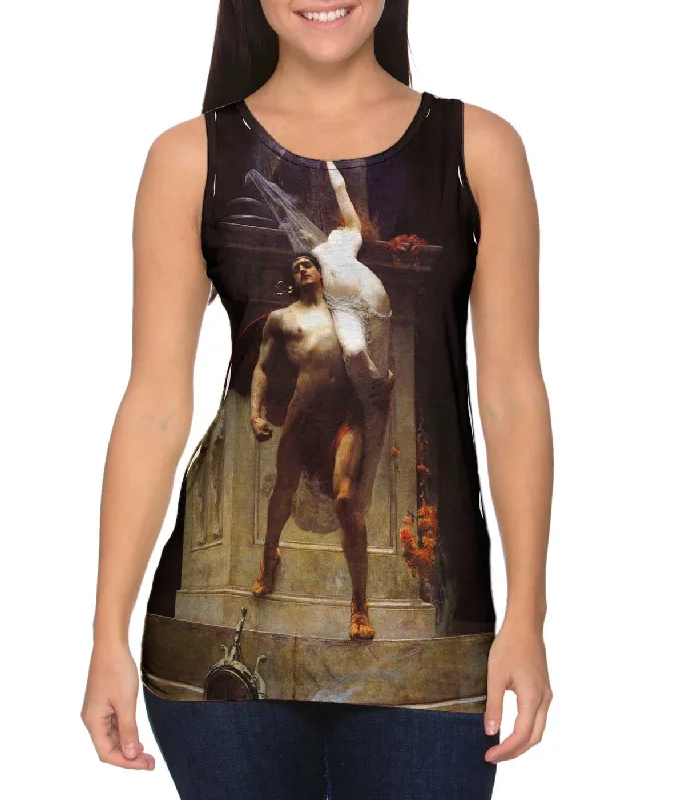 Scoop Neck Women's Linen Blend Tank Tops for SummerSolomon Joseph Solomon - "Ajax and Cassandra" (1886)