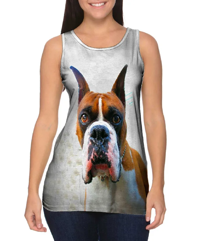 Plus Size Women's Embroidered Tank Tops in Boho StylesSomebody Say Bacon Boxer