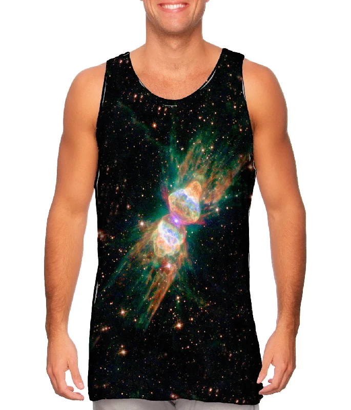 Women's Longline Tank Tops with Abstract PrintsSpace Galaxy Ant Nebula