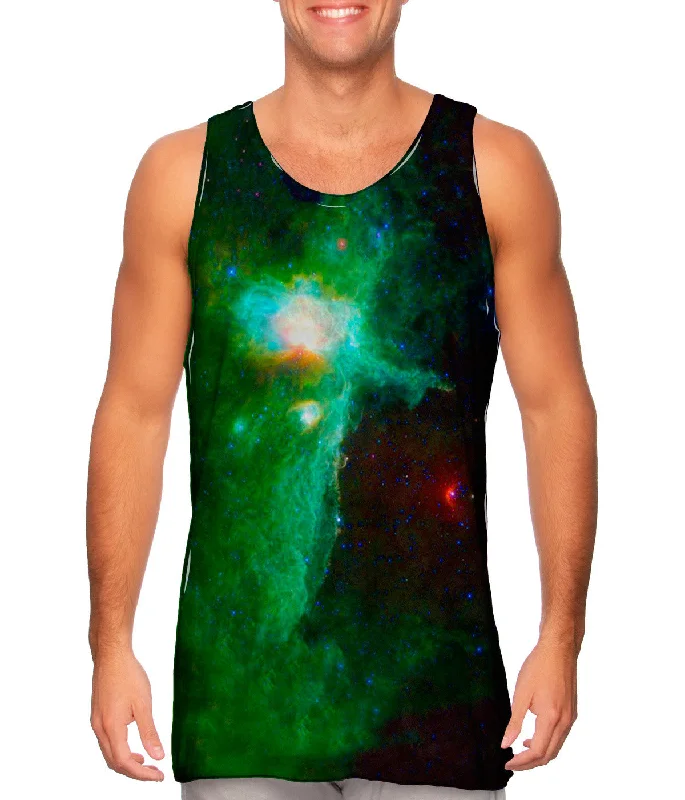 Women's Spaghetti Strap Tank Tops with Geometric PatternsSpace Galaxy Flame Nebula