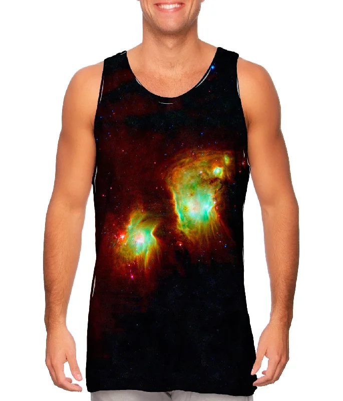 Women's Cropped Tank Tops with Vintage Band LogosSpace Galaxy Messier 78