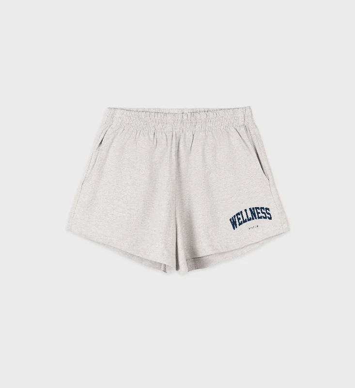 Cuffed Women Shorts for a Laid - Back and Trendy LookWellness Ivy Disco Short - Heather Gray/Navy