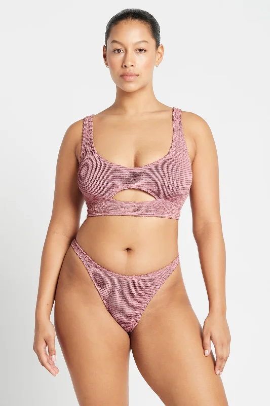 Monokini - style bikini with a unique one - piece - meets - bikini designWaffle Sasha & Scene Blush