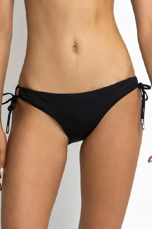 Sustainable bikini made from recycled materials for eco - conscious beachgoersSunseeker Basix Tie Side Pant Black - Ink